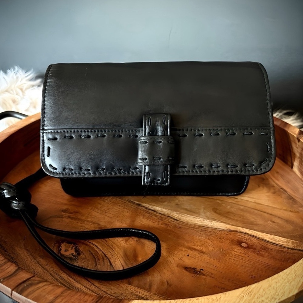 Vintage Crossbody Bag, Black